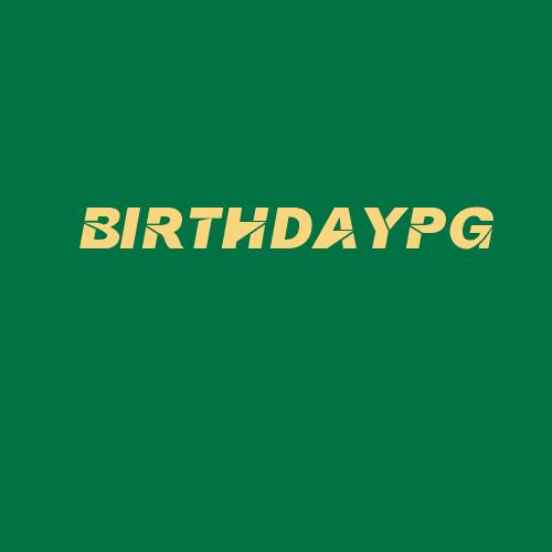 Logo da BIRTHDAYPG